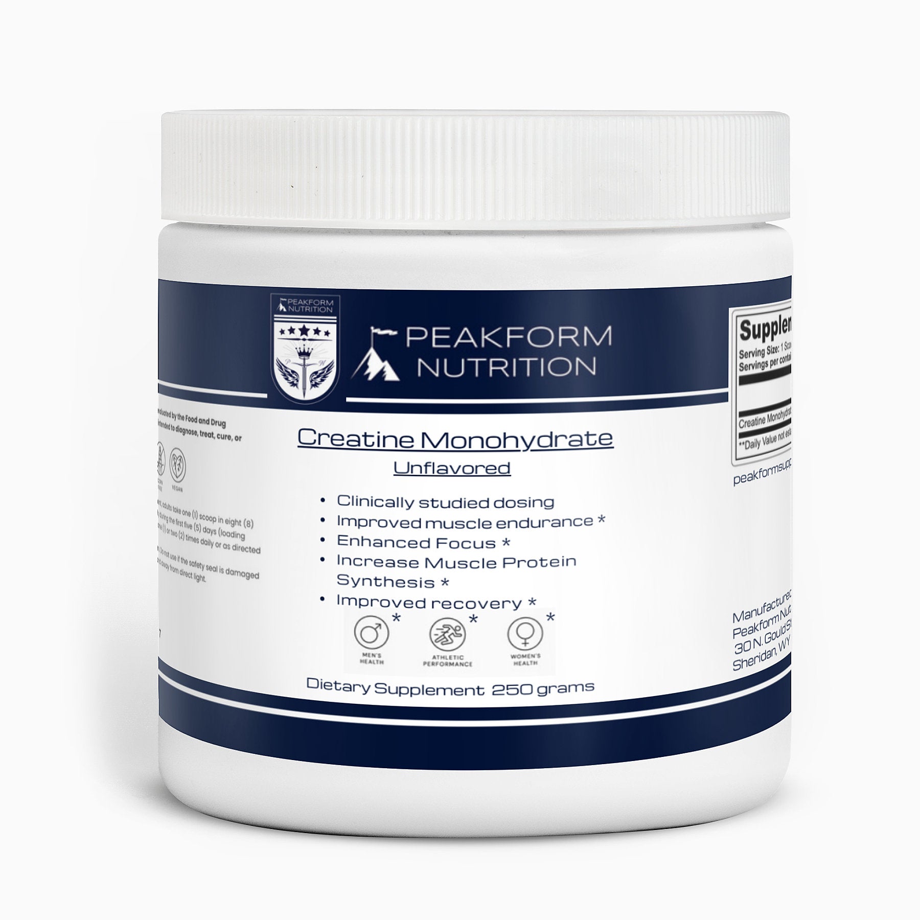 Monohydrate Form Creatine Monohydrate – Peakform Nutrition