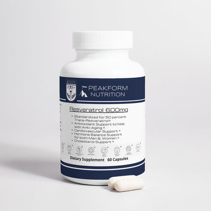 Resveratrol 600mg (Std. to 50% Trans-Resveratrol)