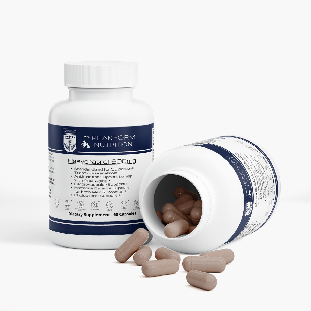 Resveratrol 600mg (Std. to 50% Trans-Resveratrol)