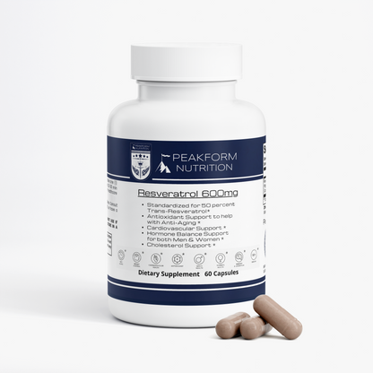 Resveratrol 600mg (Std. to 50% Trans-Resveratrol)