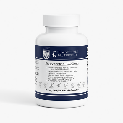 Resveratrol 600mg (Std. to 50% Trans-Resveratrol)
