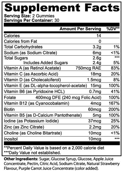 Peakform Nutrition Multivitamin Gummies (Adult)