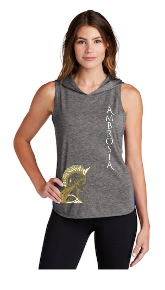 Ambrosia & Athena - Sport-Tek PosiCharge Tri-Blend Moisture Wicking Hoodie Tank Top