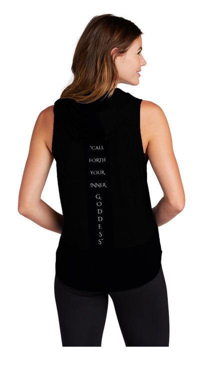 Ambrosia & Athena - Sport-Tek PosiCharge Tri-Blend Moisture Wicking Hoodie Tank Top