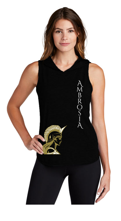 Ambrosia & Athena - Sport-Tek PosiCharge Tri-Blend Moisture Wicking Hoodie Tank Top