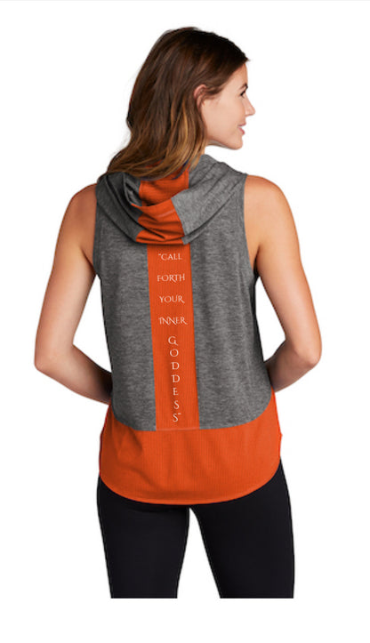 Ambrosia & Athena - Sport-Tek PosiCharge Tri-Blend Moisture Wicking Hoodie Tank Top