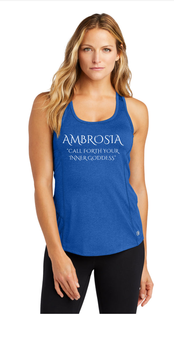 Ambrosia “Call Forth Your Inner Goddess” Ladies Racerback Pulse Tank - OGIO Endurance